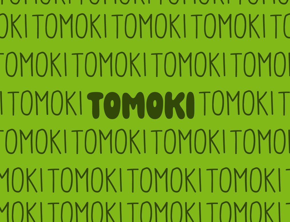 Logotype et typographie officielle de la marque Tomoki